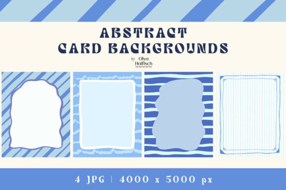 Blue Striped Border Frames Backgrounds