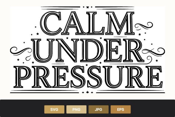 Calm Under Pressure Serif Lettering: A Design Evaluation