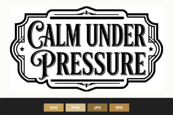 Calm Under Pressure Vintage Serif: A Timeless Design Asset for Modern Creators