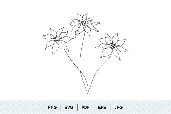 Choosing the Right Poinsettia Flower Line Art SVG for Holiday Projects