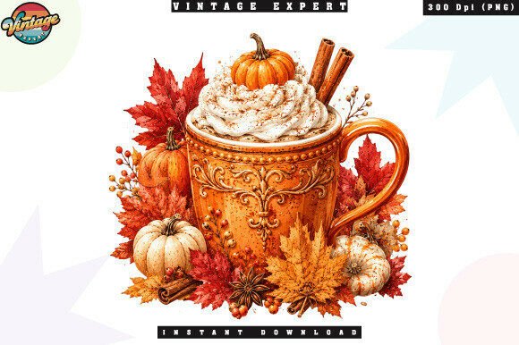 Cozy Autumn Fall Coffee PNG Design