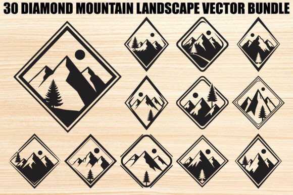 Diamond Mountain Landscape Design Bundle: Elevating Your Creative Projects