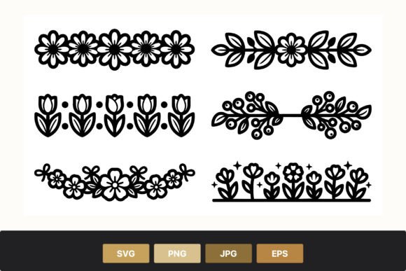 Floral Borders Black and White Vector: The Timeless Foundation of Modern Design