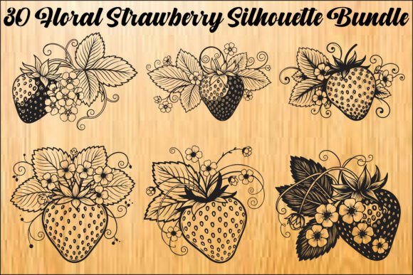Floral Strawberry Silhouette Bundle Guide