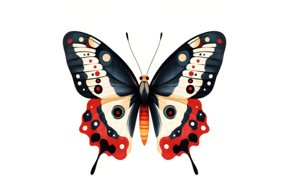 Folk Art Butterfly Dark Art Print PNG: A Visual Deep Dive