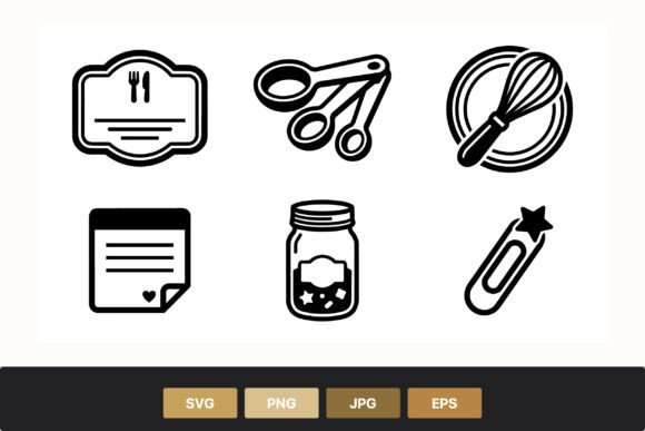 Kitchen Measuring Spoons Whisk and Jar: A Design Asset Evaluation