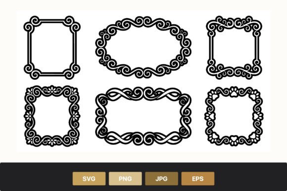 Ornamental Swirl and Floral Frames: Elevating Your Design Projects