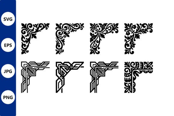 Ornate Corner Design: Elevating Digital Creativity with Elegant Borders