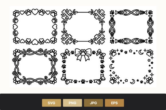 Pet Themed Black White Frames: Elevating Your Creative Projects with Timeless Design