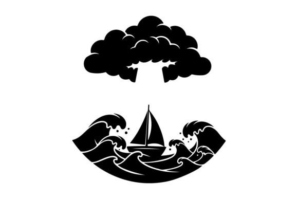 Sailing Ship Crest with Storm Clouds and the Rise of Minimalist Nautical Design
