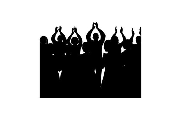 Silhouette Crowd Cheering at Concert Wit: A Practical Guide for Designers