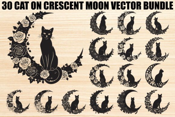 Unlocking Mystical Creativity with the Cat on Crescent Moon Bundle