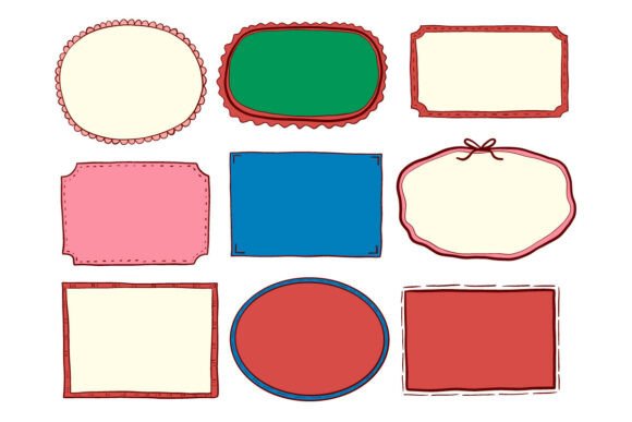 Vintage Hand Drawn Label Frames Set Pack: A Strategic Asset for Brand Identity